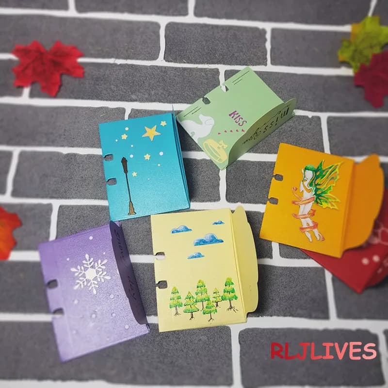 Enveloppe Memory Dex Rolodex Metal Cutting Dies, DIY Scrapbooking Card, Handmade Album, Manuel Stbbles, Paper Craft Decoration