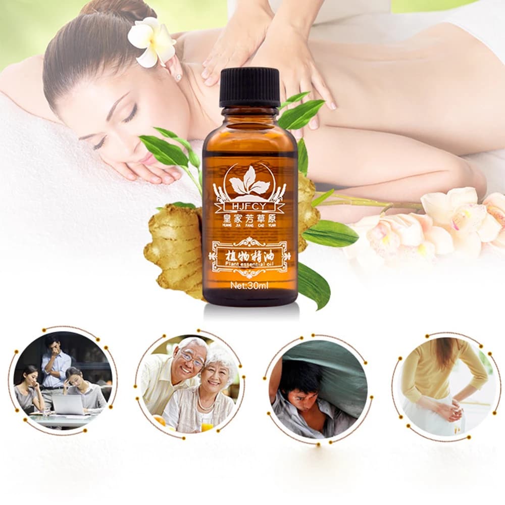 Huile essentielle anti-âge et anti-sudorifique pour massage corporel, thérapie végétale naturelle, huile vidéo de proximité lymphatique, 30ml