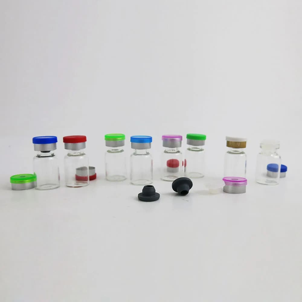Bouteilles en verre avec couvercle rabattable, 100x2ml, pour parfum, huiles essentielles, échantillons de produits pharmaceutiques et bouchon en caoutchouc