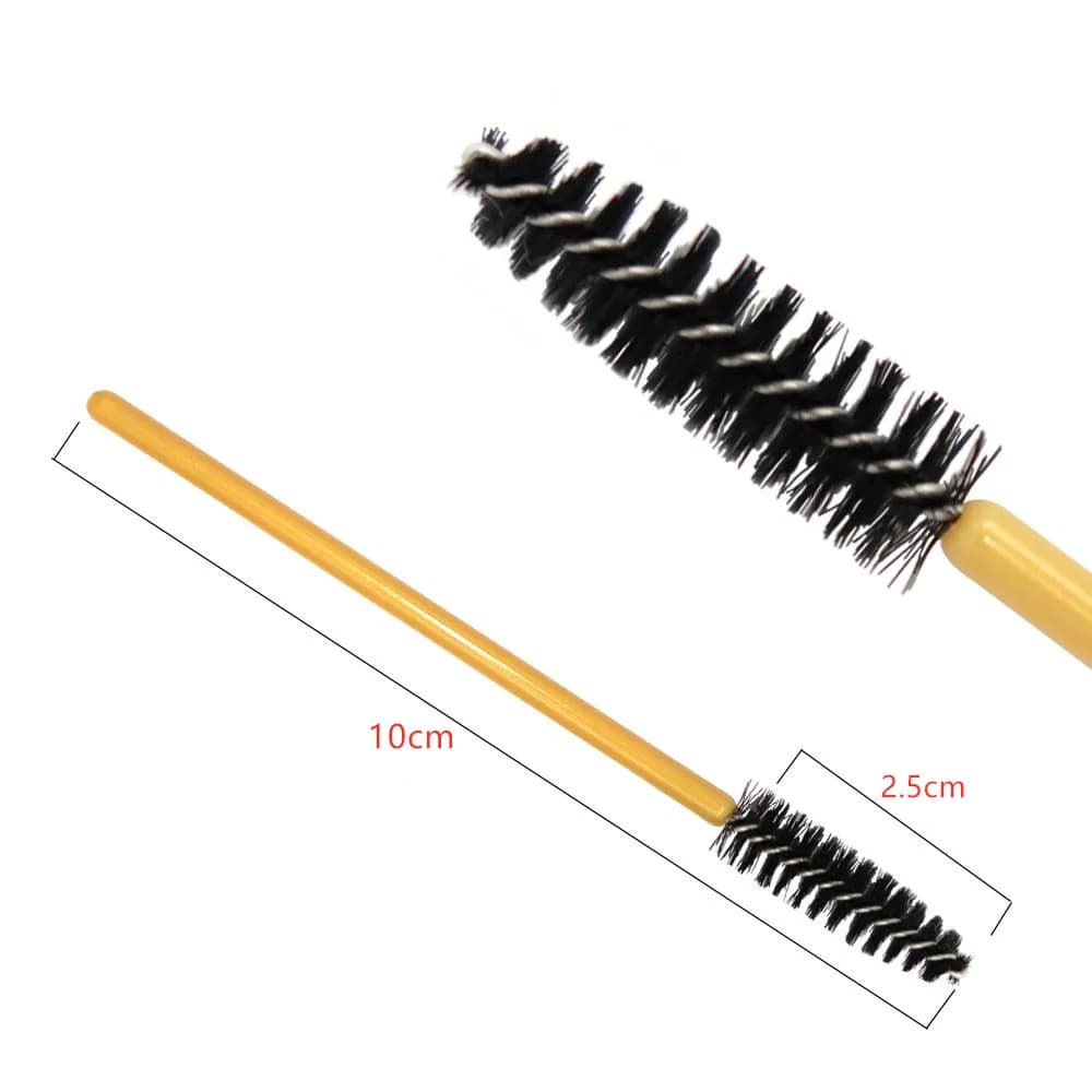 Brosse à cils professionnelle pour femme, tête de rouleau à cils, mascara au poulet noir, outils cosmétiques, pinceaux de maquillage, 1000 pièces