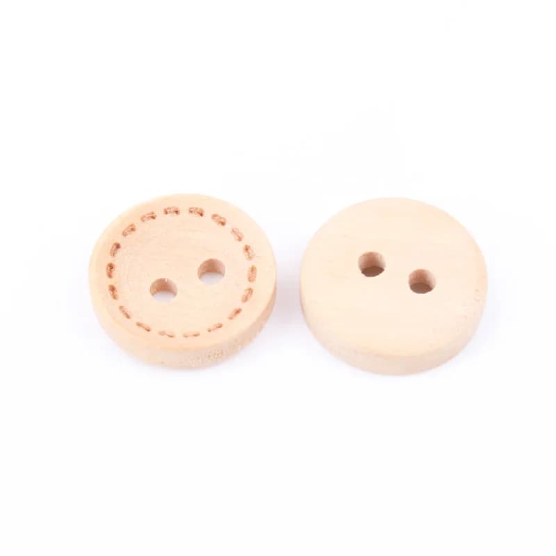 Boutons ronds en bois pour accessoires faits à la main, couture de vêtements, décoration, artisanat de Scrapbooking, bricolage, 12mm, 30 pièces