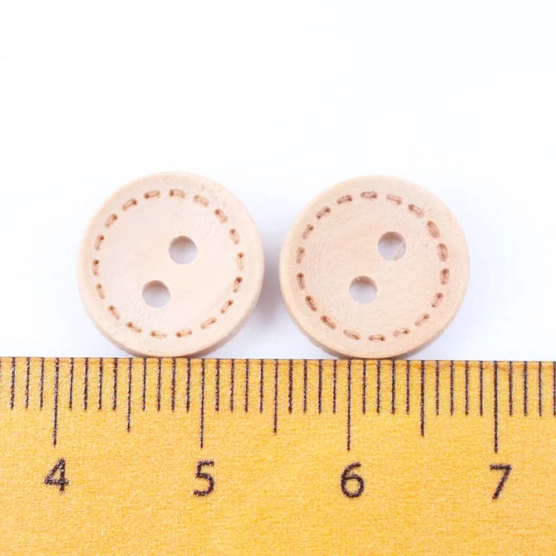 Boutons ronds en bois pour accessoires faits à la main, couture de vêtements, décoration, artisanat de Scrapbooking, bricolage, 12mm, 30 pièces