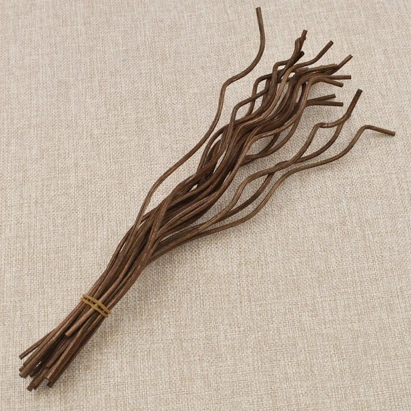 Bâton long et ondulé en rotin pour diffuseur de parfum, 20 pièces, accessoire de remplacement, désodorisant pour la maison