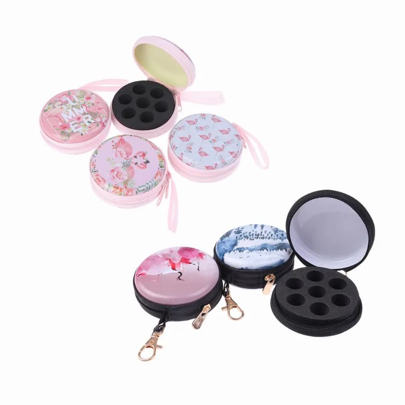 Sac de rangement portable pour vernis à ongles, étui à huiles essentielles, boîte à huiles essentielles, support de voyage, 6, 7/12 HI