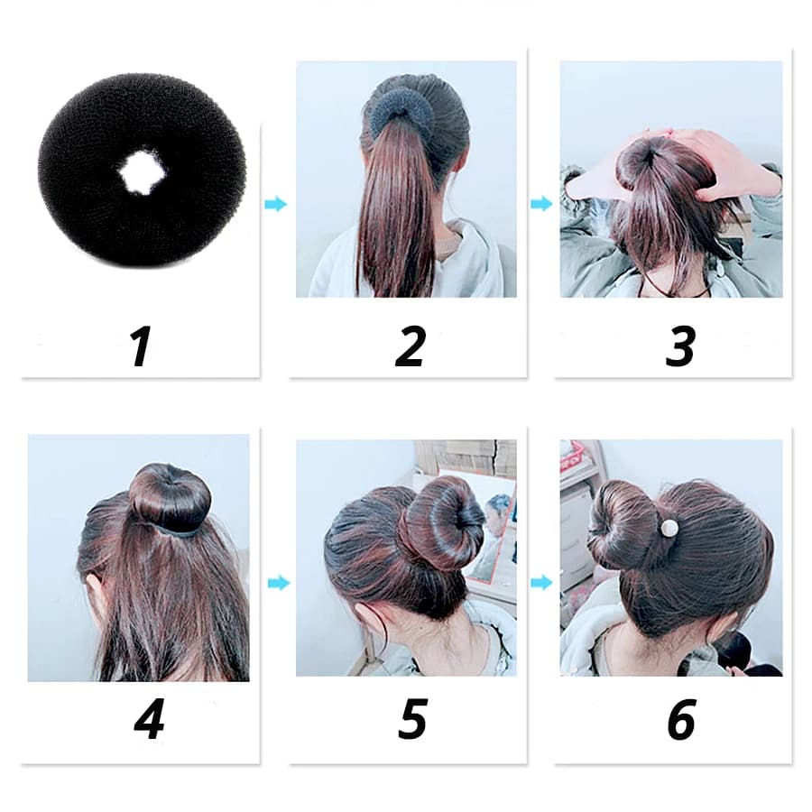 Rouleau pour cheveux, beignet, bigoudi, machine à chignon pour femmes élégantes, pinces à cheveux magiques, outil de coiffure