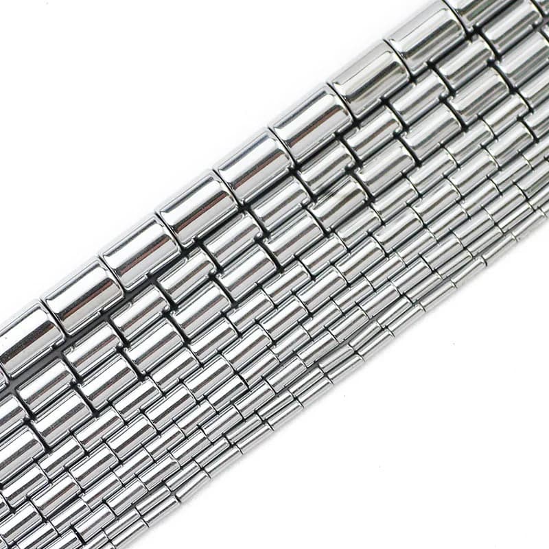 Perles Rondes en Pierre Naturelle Hématite Argentée pour Bijoux, Accessoires de 4/5/6/8mm, DIY