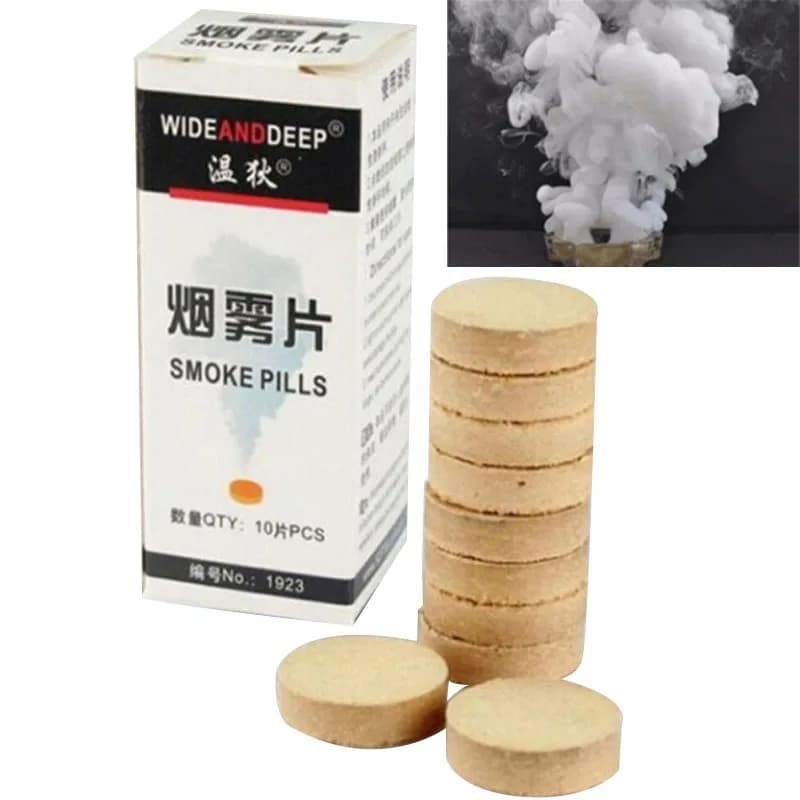 Bombe à fumée blanche pour effets de fumée, accessoires de photographie pour fêtes, décoration DIY, pilules de fumée magique
