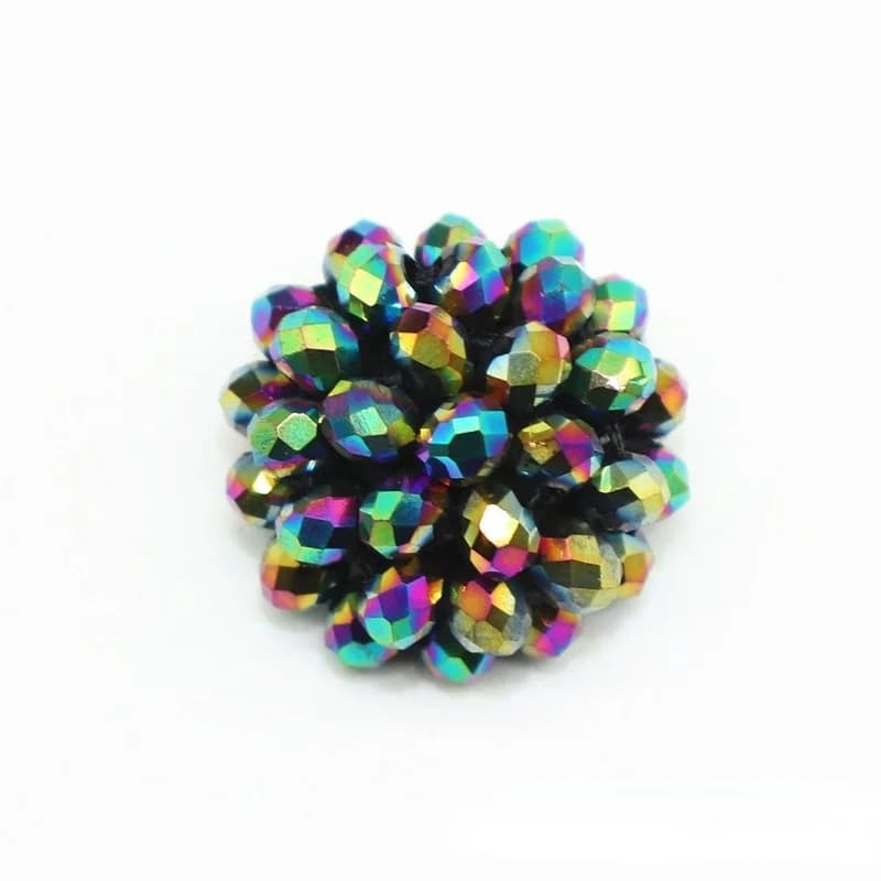 Boutons en cristal boutons de perles faits à la main pulls pour enfants chemises manteaux boutons décoratifs boucles d'oreilles bagues accessoires de bijoux