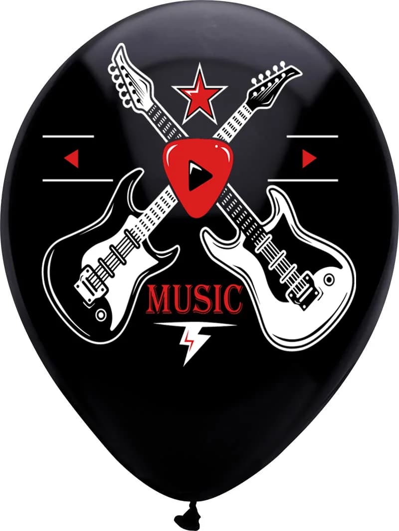 Ballons Rock and Roll en Latex