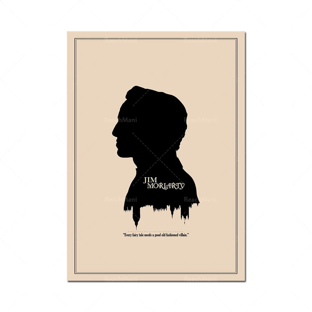 Minimalistes et estampes d'art de personnages de dessins animés