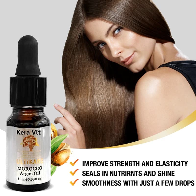 Huile d'argan marocaine pour cheveux et cuir chevelu, soin lissant, doux, endommagés, réparateurs, produits de traitement, 10ml