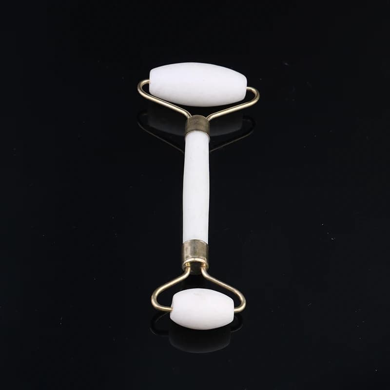 Rouleau de Jade blanc, masseur pour les yeux et le visage