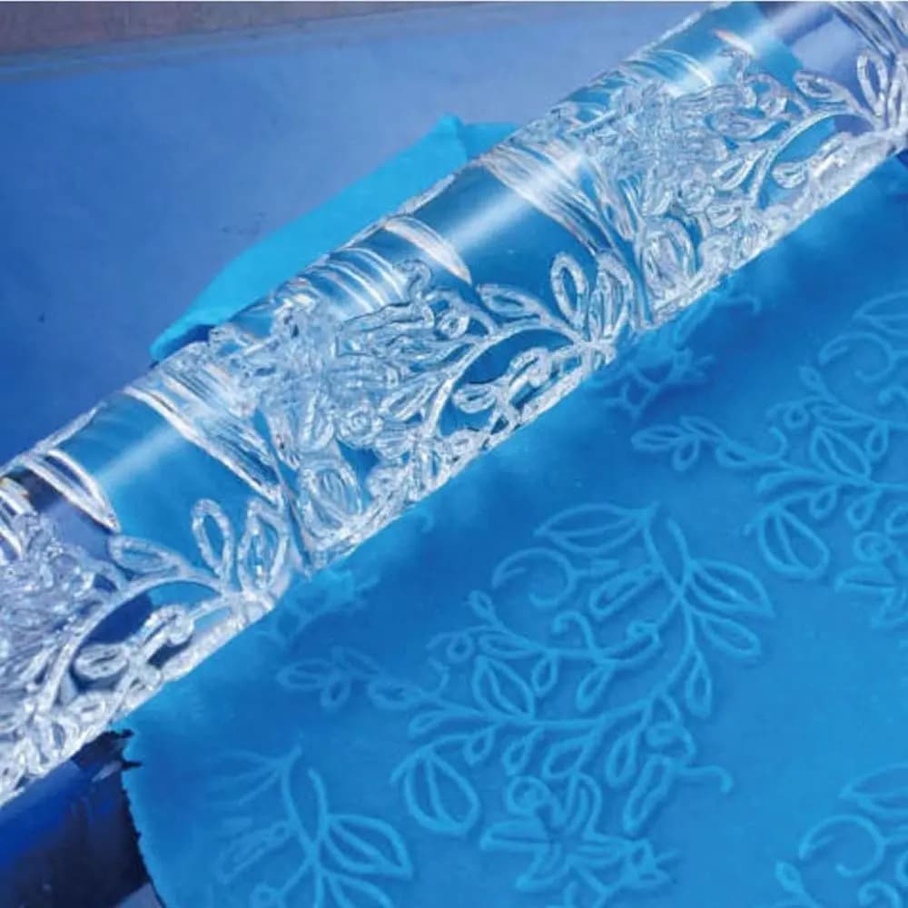 Rouleau à pâtisserie en acrylique pour gaufrage de strass, outils de cuisson de cuisine