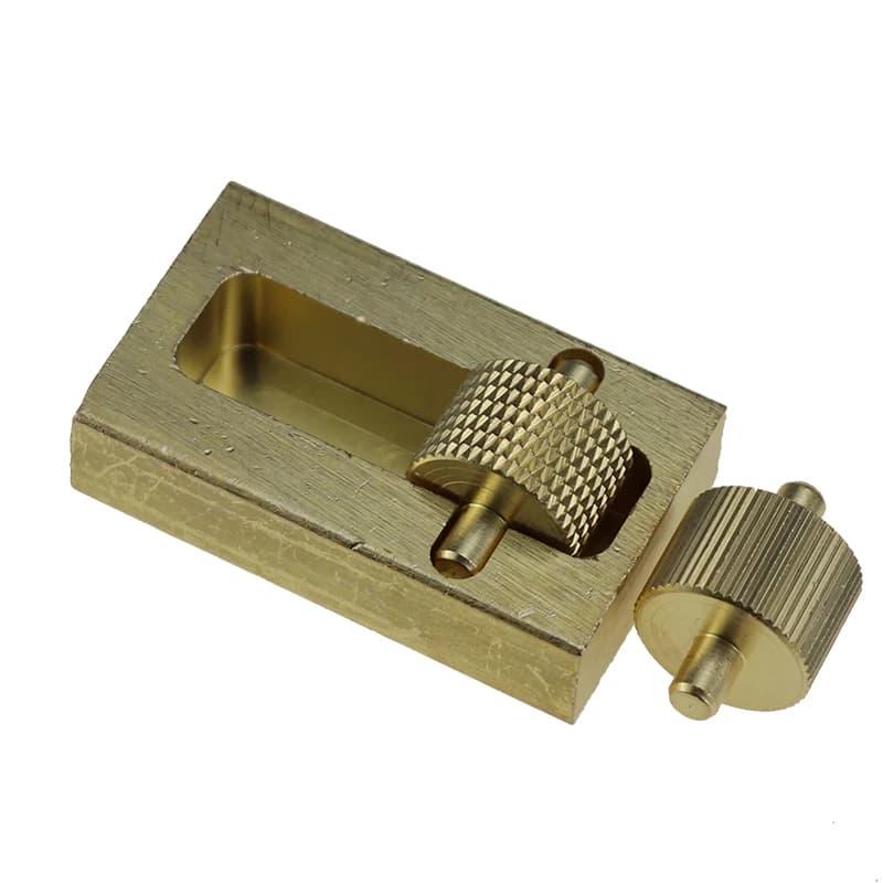 Applicateur de boîte à rouleau à huile teint en cuir, bord supérieur, artisanat de bricolage, outil de traitement, laiton avec rouleau