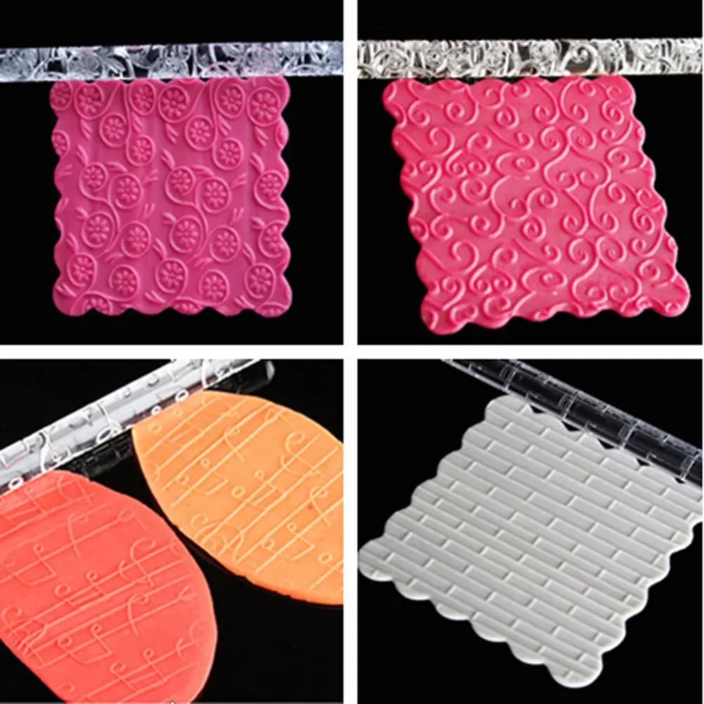 Rouleau à pâtisserie en acrylique pour gaufrage de strass, outils de cuisson de cuisine