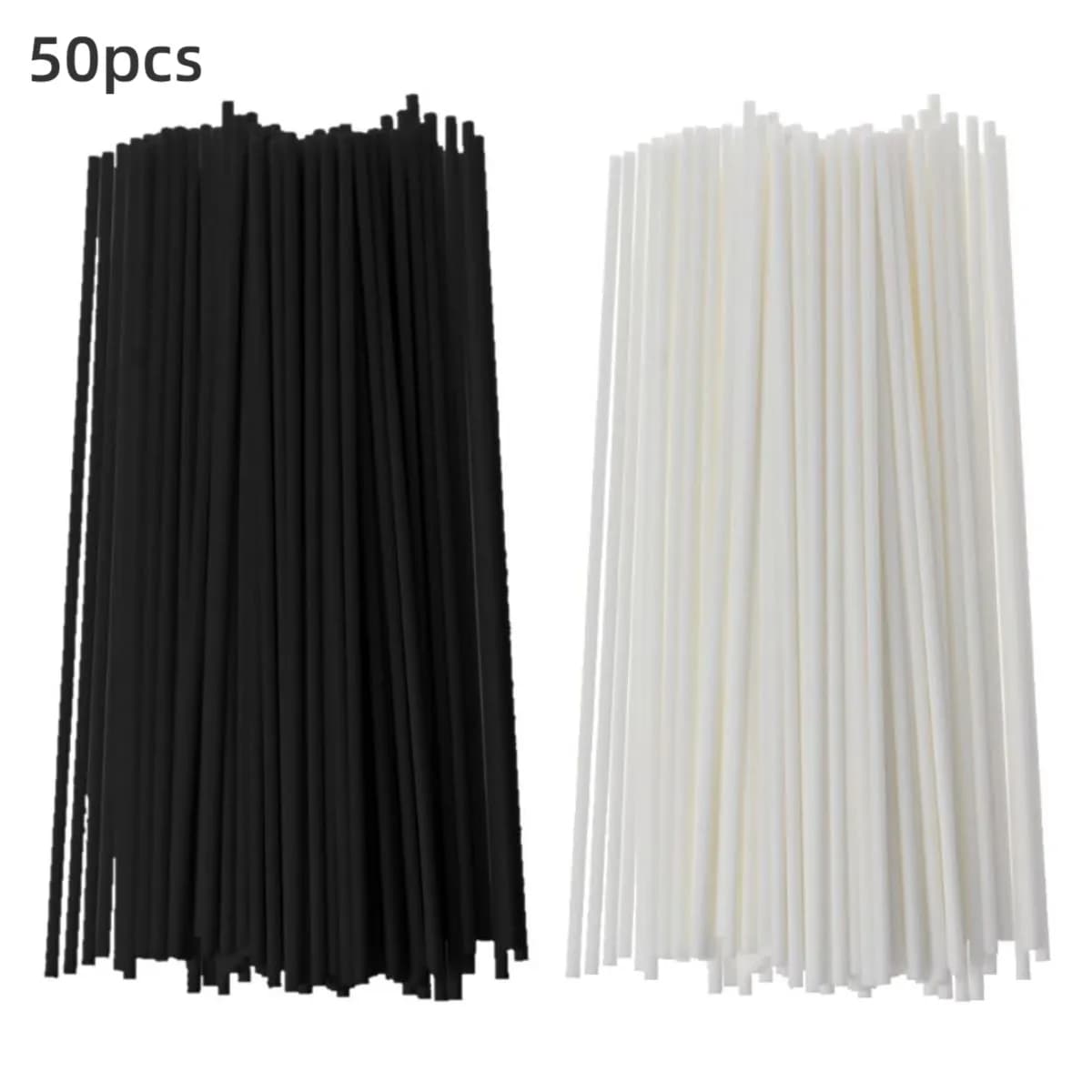 Diffuseur de parfum pour la maison, 50 pièces, bâtons en fibre, aromathérapie, nouveau, volatile, bricolage, décoration