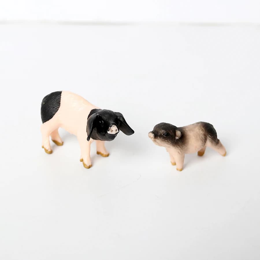 Simulation de sanglier cochon modèle ferme Animal cochon famille ensemble Figurines figurine jouets éducatifs pour enfants décor à la maison