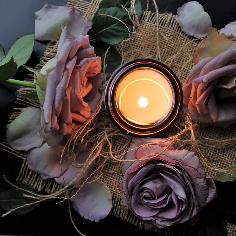 Bougeoirs en verre d'aromathérapie à l'huile de rose végétale naturelle, bougie d'anniversaire, bougie parfumée, décoration de mariage, maison, hôtel, exécutif, 30g