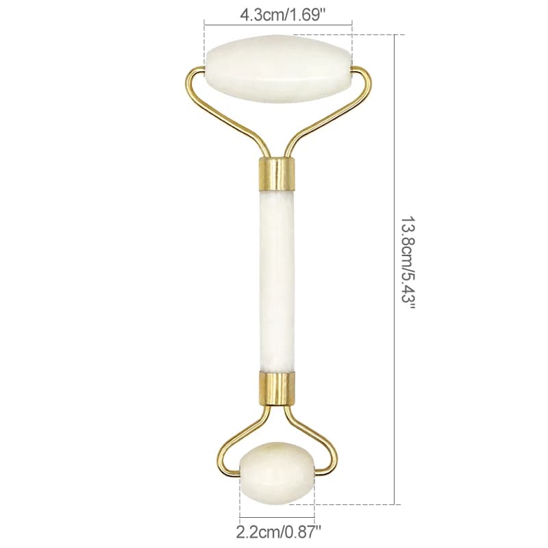 Rouleau de Jade blanc, masseur pour les yeux et le visage