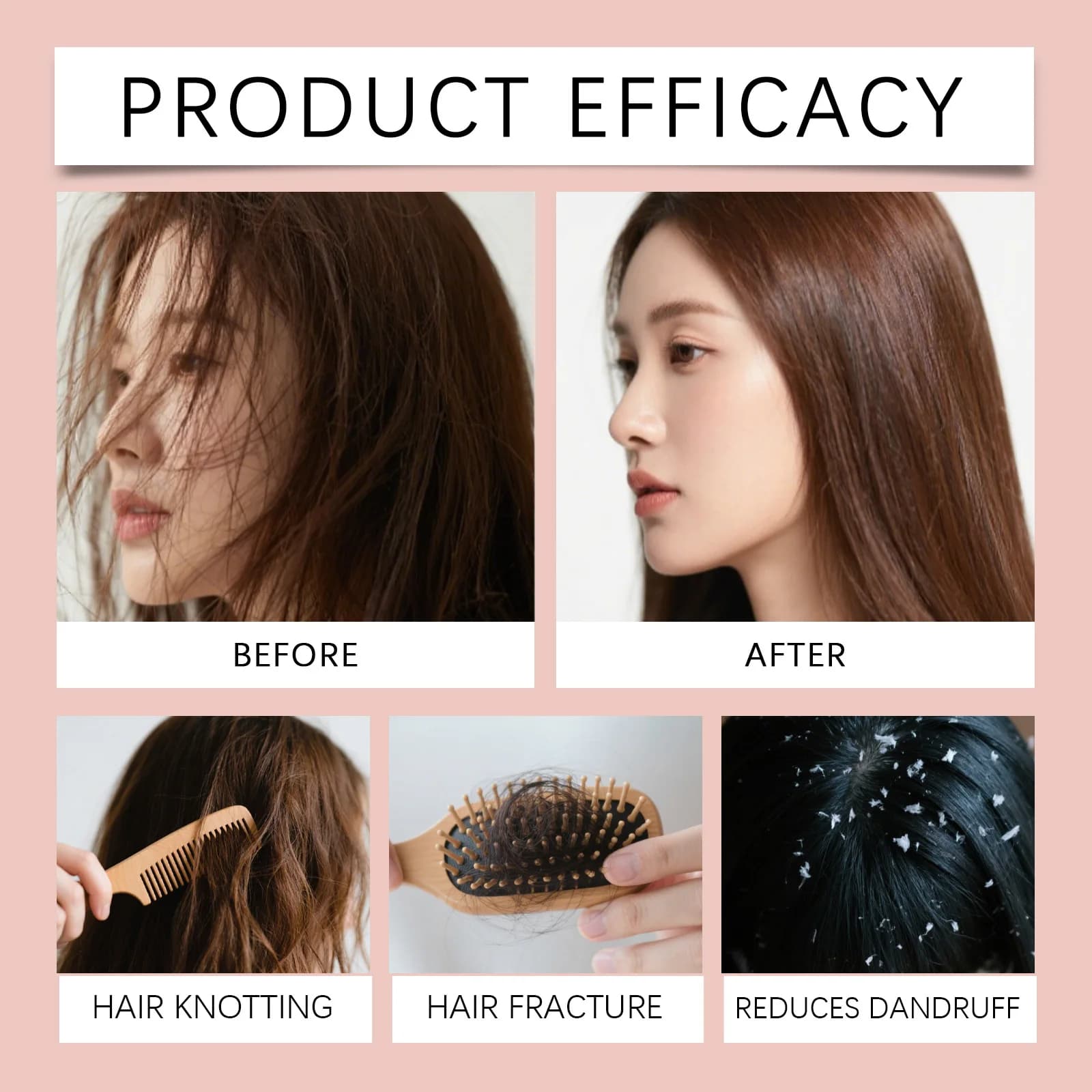 Huile réparatrice pour cheveux Batana - Huile nourrissante pour le traitement des cheveux avec huile d'allantoïne, anti-frisottis, brillance et douceur pour tous les types de cheveux