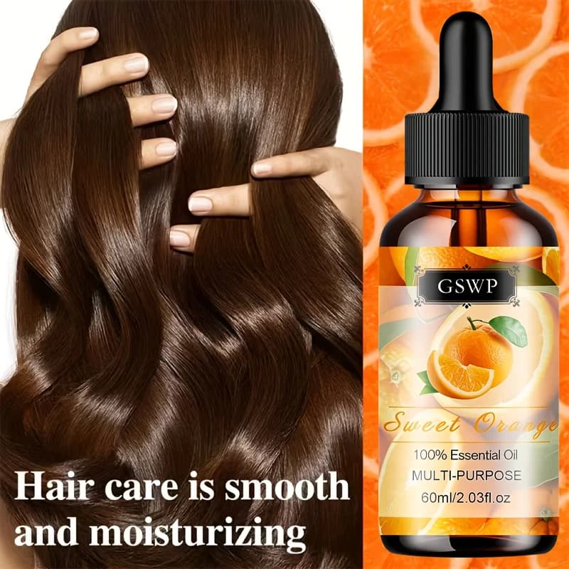 Huile essentielle d'orange douce 100% pure GSWP : Multi-usages pour le massage du visage et du corps