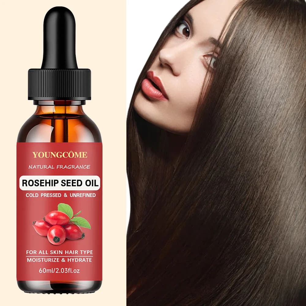 YOUNGCOME – huile de rose musquée cosmétique pour le visage et la peau plus douce et brillante, huile pour le visage, Massage Gua Sha et soins capillaires