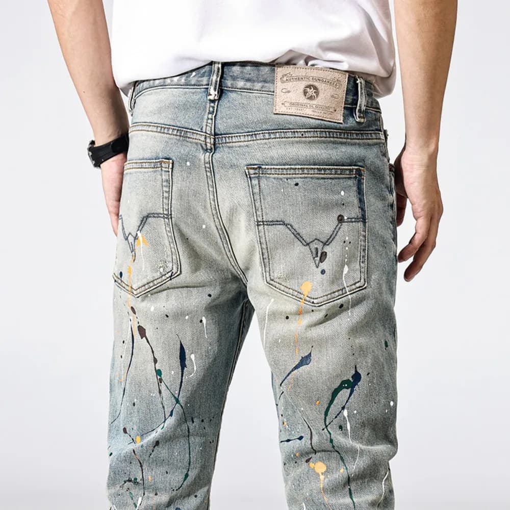 Jean droit Slim pour hommes