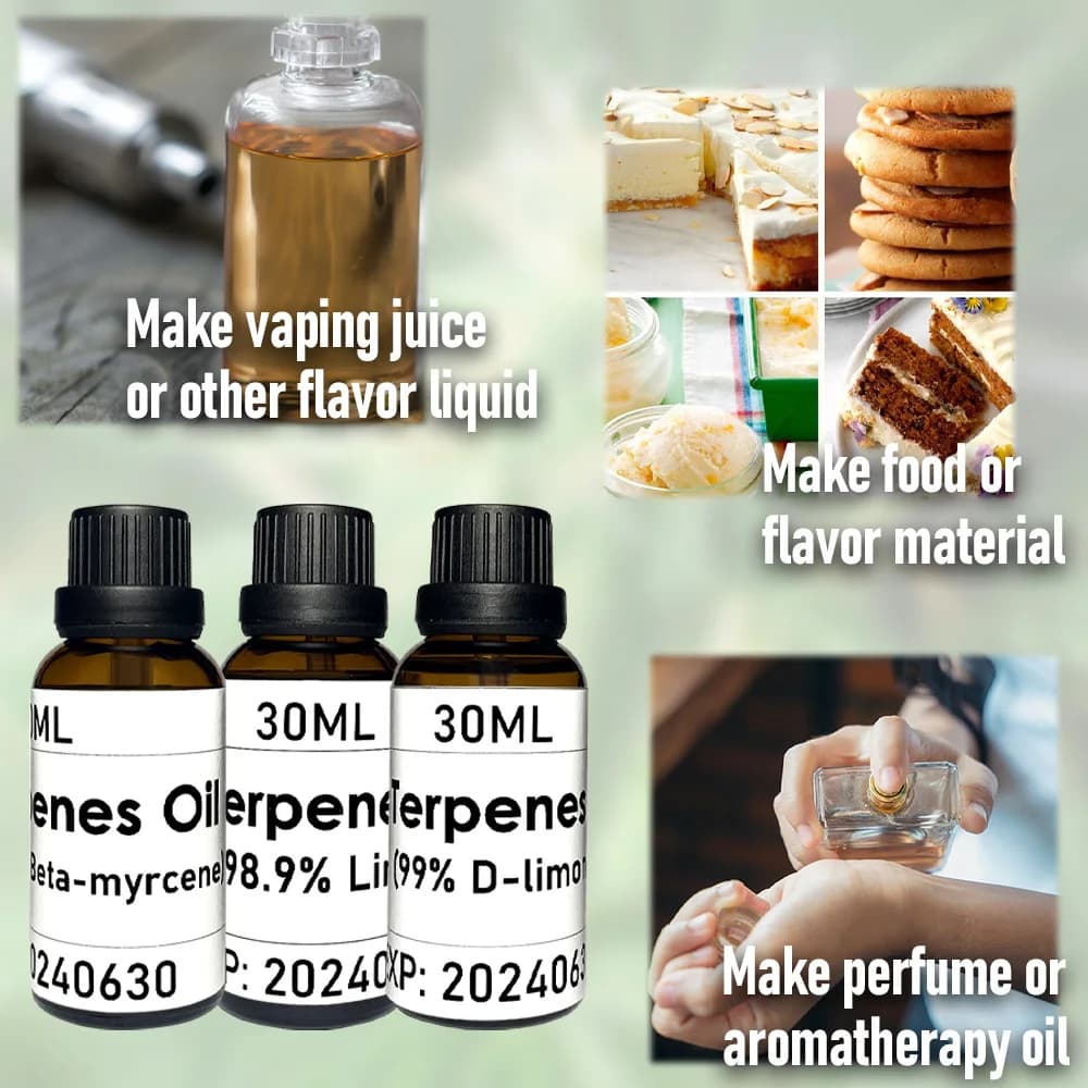 L'huile de terpenes pure de qualité alimentaire à extractions naturelles de 30ML, cosmétiques de bricolage ou d'autres saveurs de liquide pour un usage différent