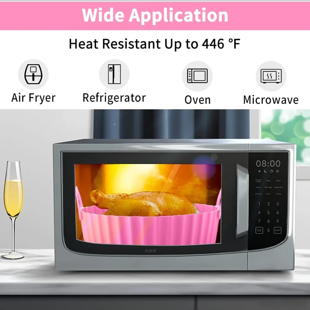 Gadgets de cuisine, revêtement rond en Silicone pour friteuse à Air
