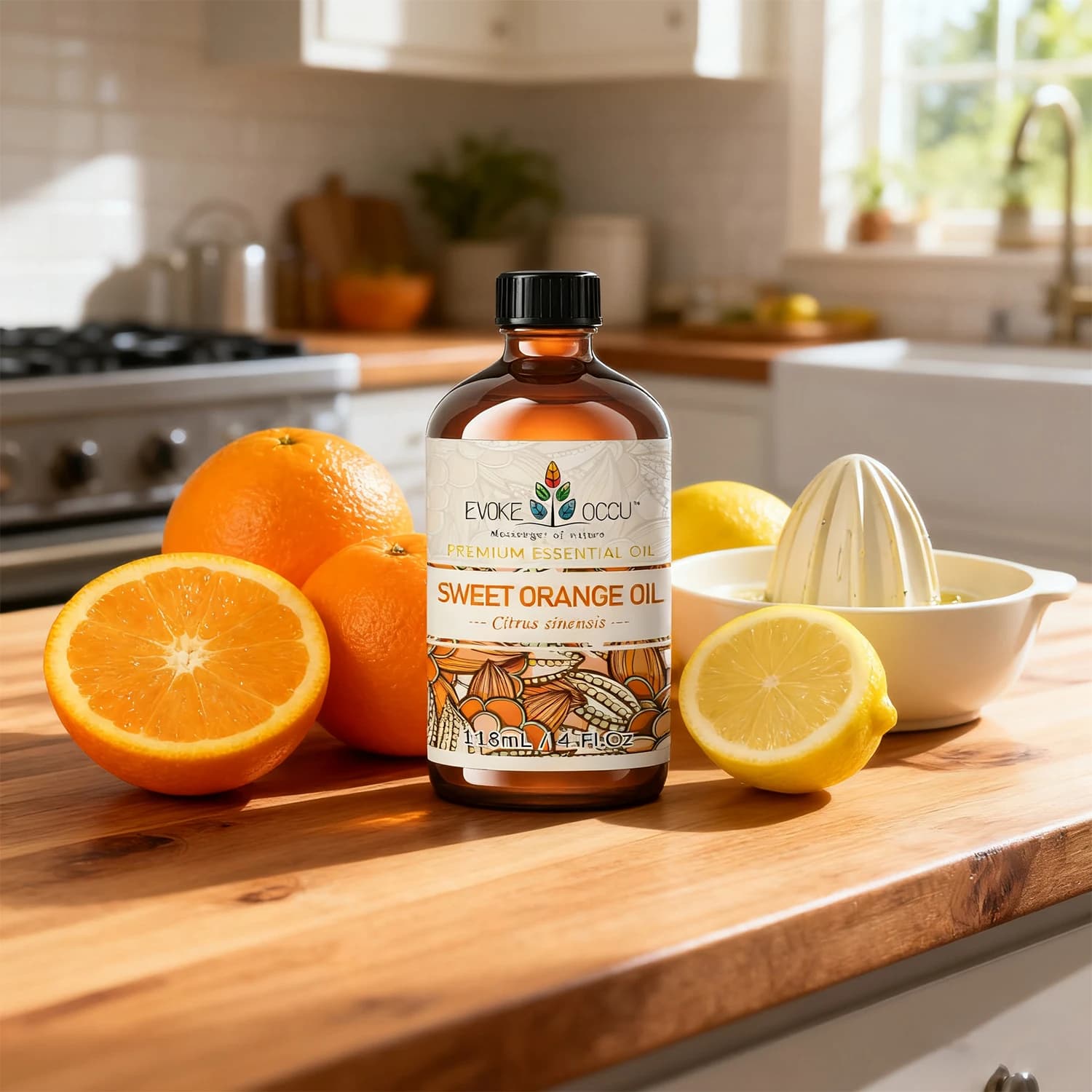 EVOKE OCCU 118ML huile essentielle Orange citronnelle camomille huile d'aromathérapie naturelle Pure pour diffuseur propre bricolage bougie savon