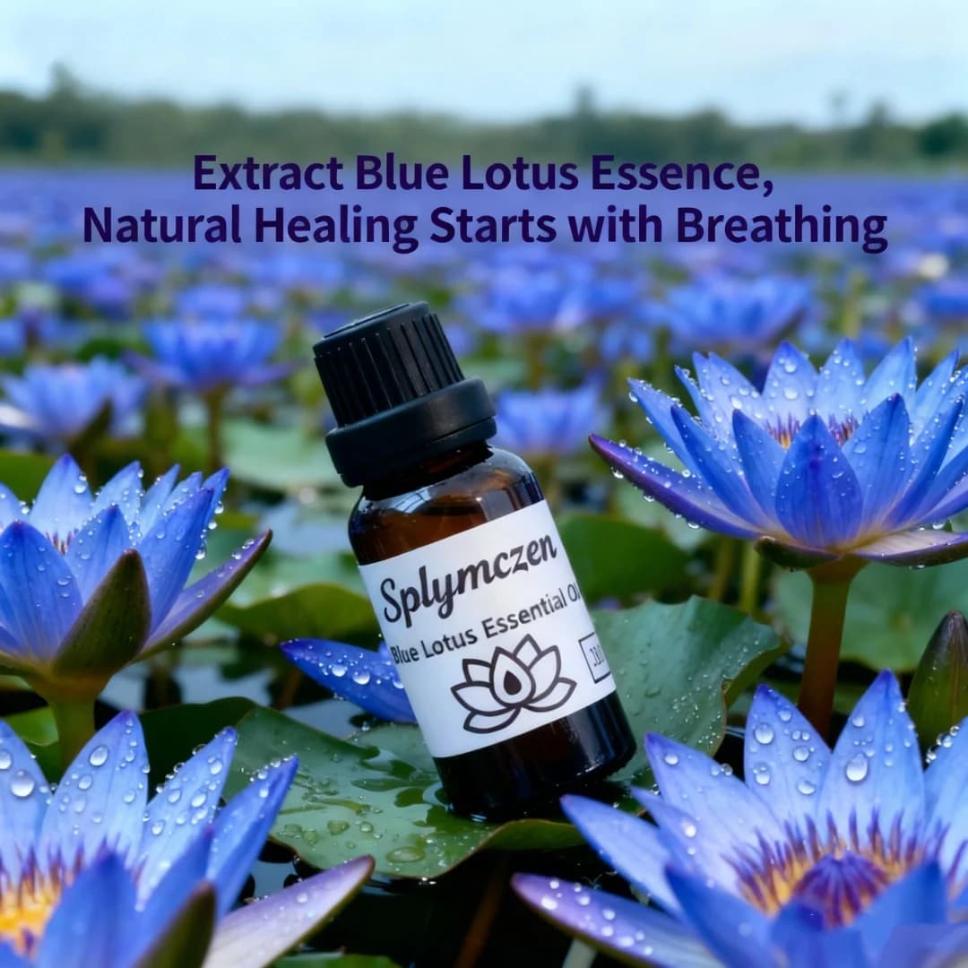 Huile de Lotus bleue naturelle 100% pure et non fendue