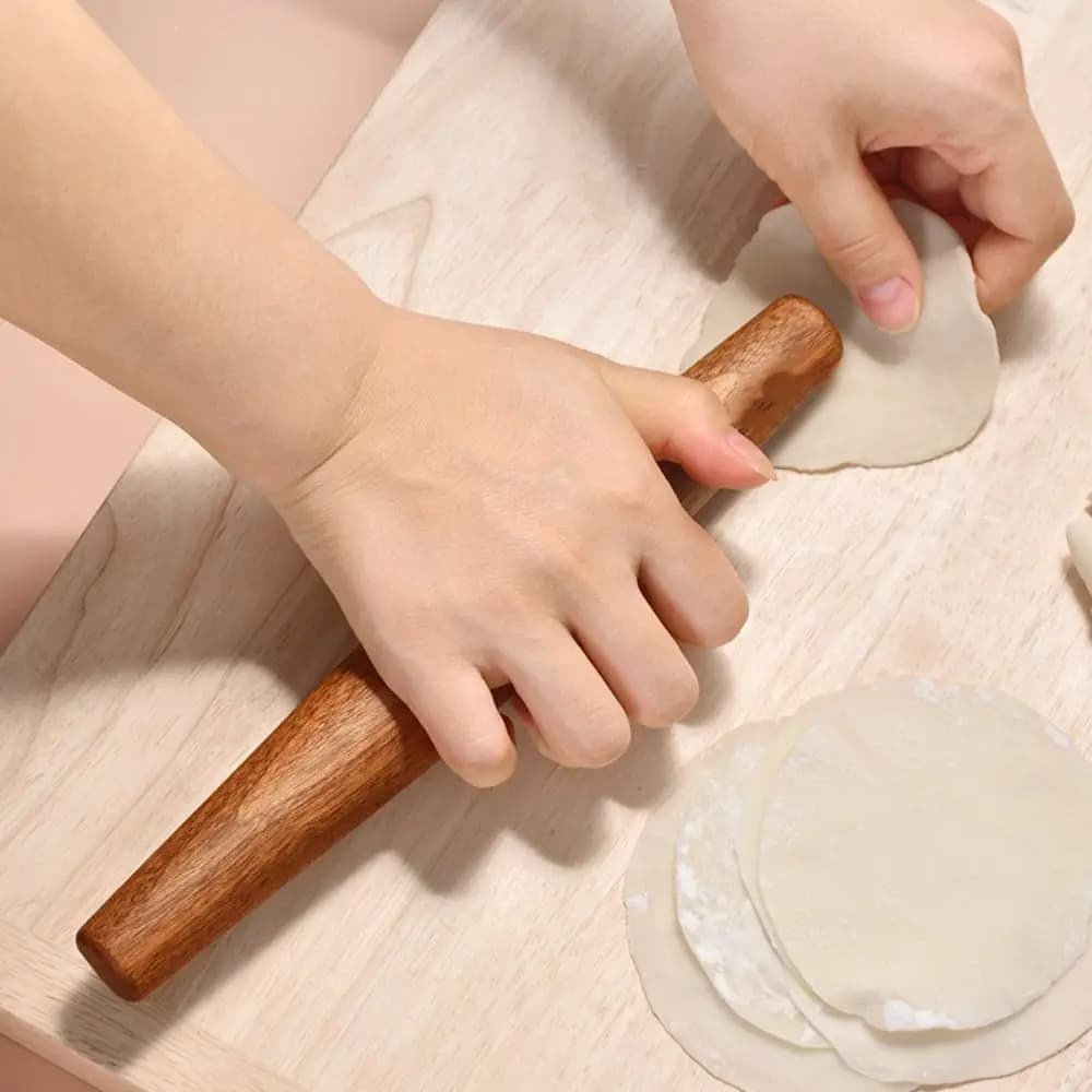 Rouleau à pâtisserie en bois massif