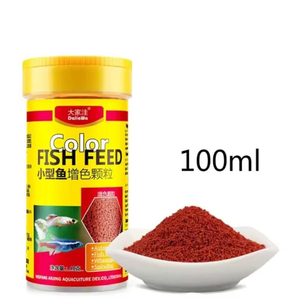 Granulés de nourriture pour poissons tropicaux, spiruline, 100ml, nourriture nutritive pour poissons d'aquarium, alimentation améliorée de la couleur, fournitures d'alimentation