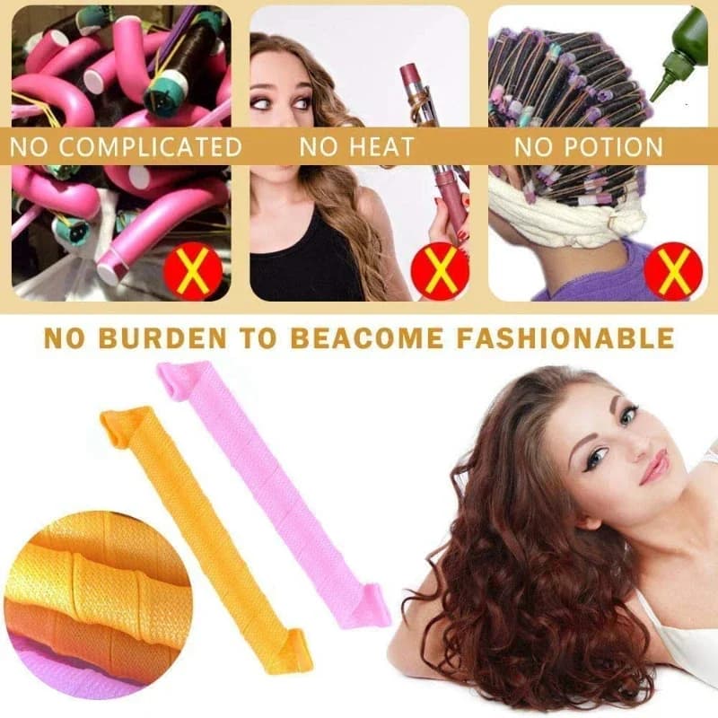 Ruban de frisage sans chaleur pour cheveux