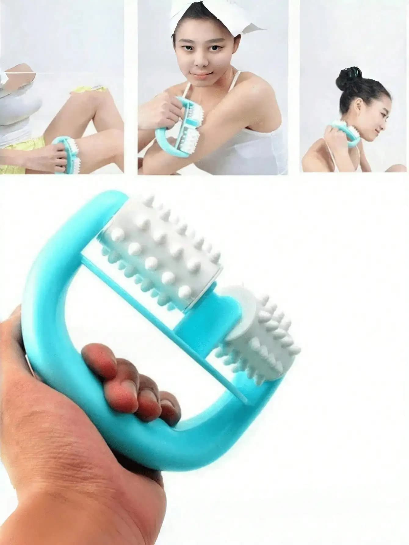 Rouleau de Massage corporel Anti-Cellulite rapide, rouleau de Massage Anti-Cellulite à main pour amincir et raffermissant le corps, salle de sport, 1 pièce