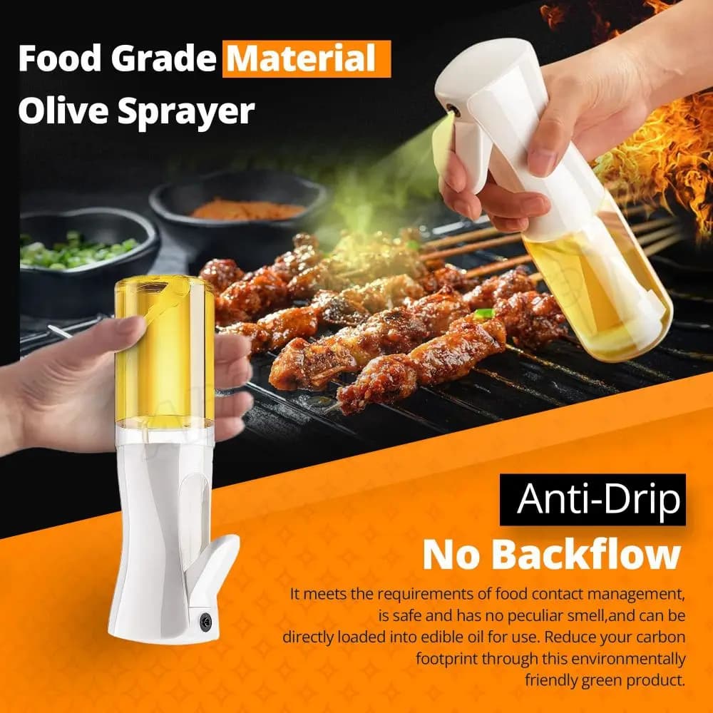 Bouteille pulvérisateur d'huile 1-2 pièces, pour barbecue, cuisson, huile d'olive, distributeur d'huile de cuisine, pour salade, 200/300/500ML, bouteille d'huile de cuisson