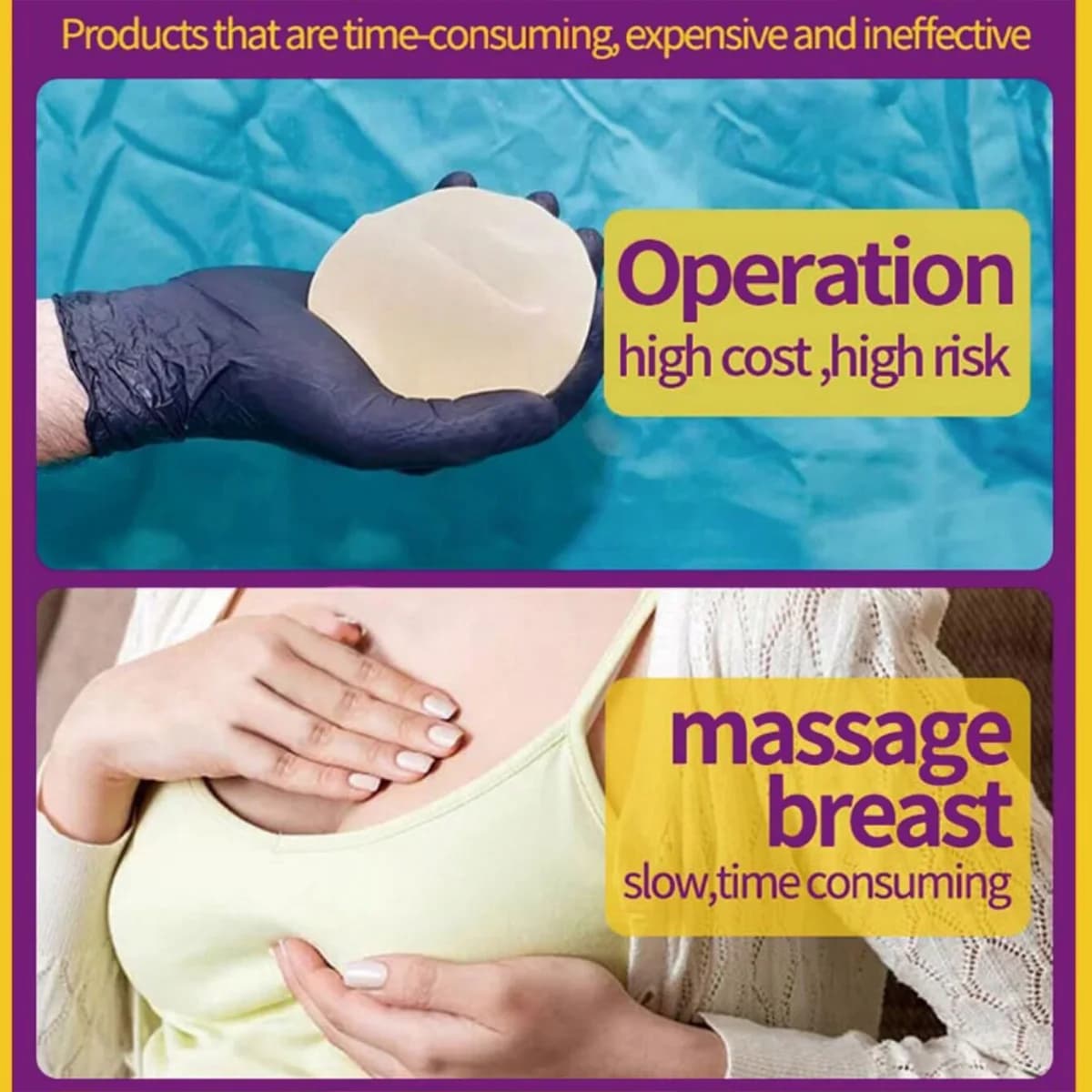 L'huile essentielle de massage du sein augmente la taille musculaire