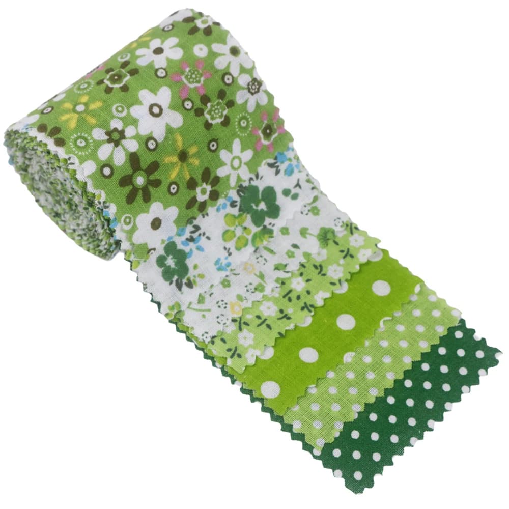 Ensemble de bandes de tissu en coton en rouleau de gelée prédécoupé, matériau Patchwork imprimé/uni pour bricolage Quilting, couture et fournitures artisanales faites à la main
