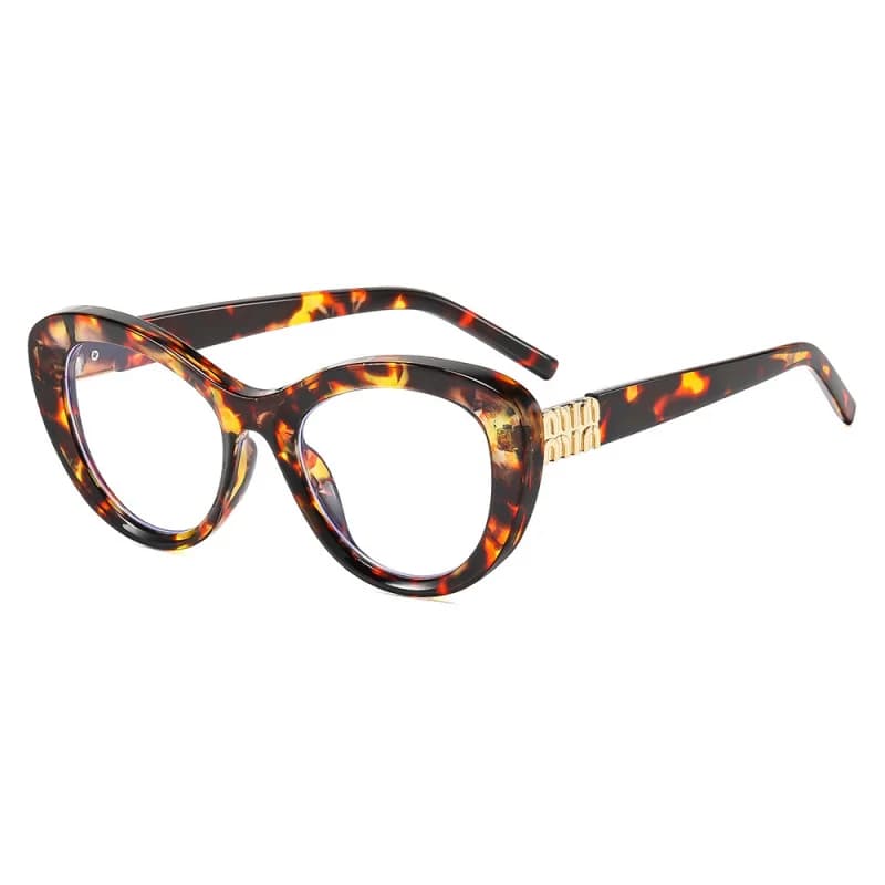 Lunettes anti-lumière bleue tendance pour femmes européennes et américaines, monture large œil-de-chat, pour un look décoratif lors des sorties shopping