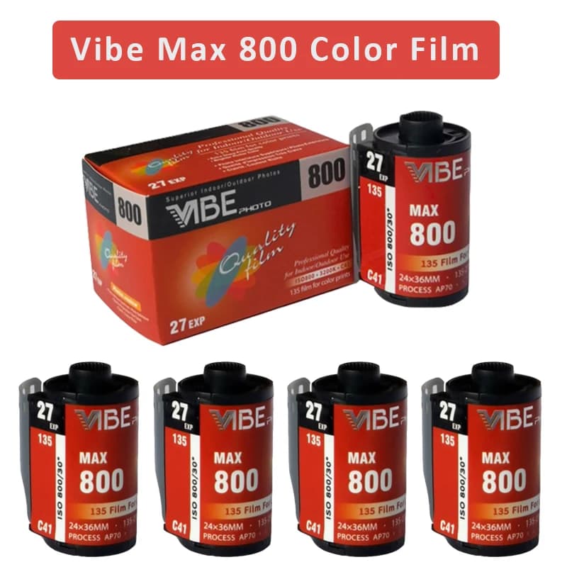 Film négatif pour appareil photo VIpunMax 800, 1 rouleau, 3 rouleaux, 5 rouleaux, 6 rouleaux, 10 rouleaux, ISO 800, 135, 27EXP, rouleau, VIpun501F, date d'expiration: mai 2025