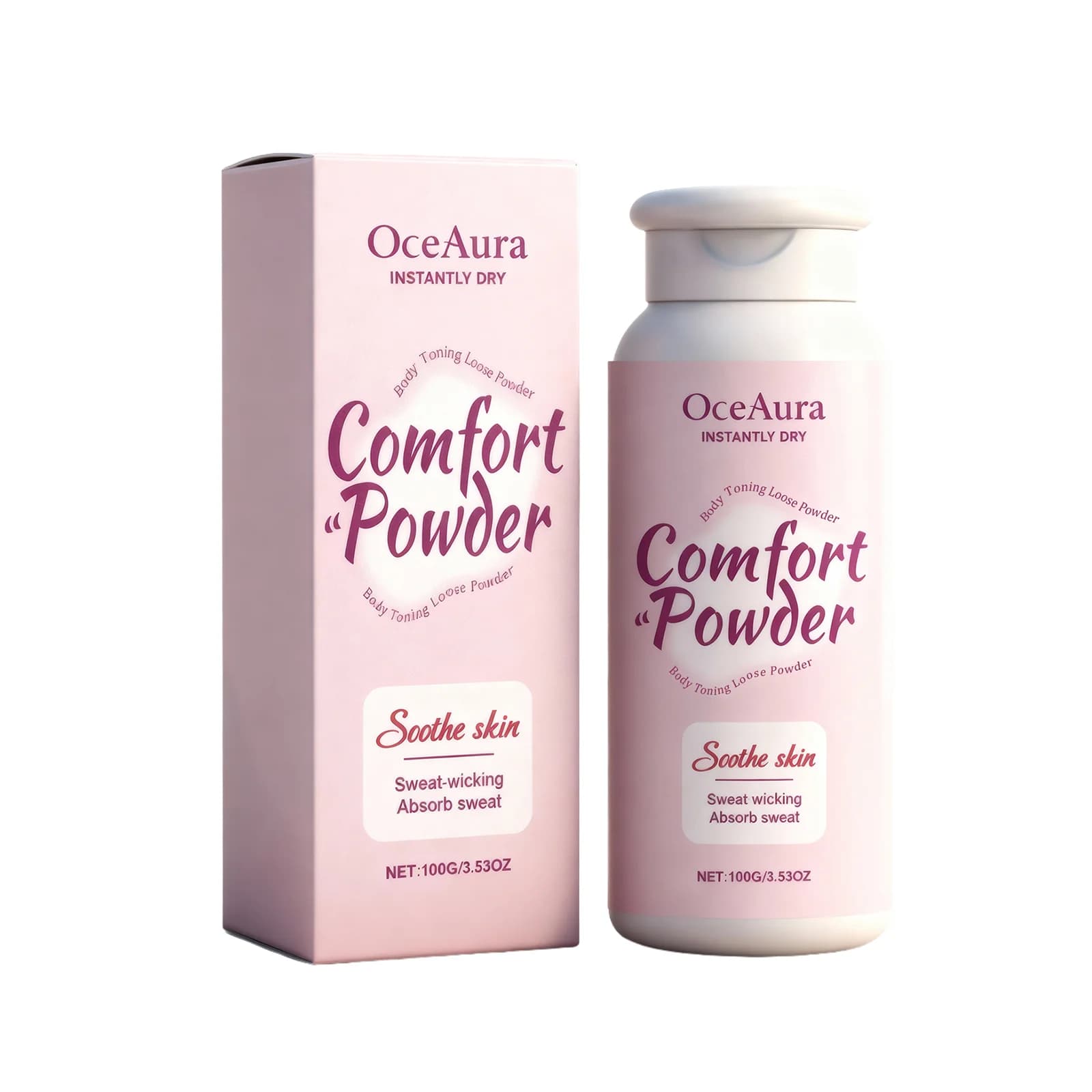 Poudre Confort pour le Corps Entier – Fraîcheur Durable, Absorption de la Transpiration, Effet Rafraîchissant, Non Gras, Contrôle des Odeurs – Pour Femmes et Hommes – 100ml
