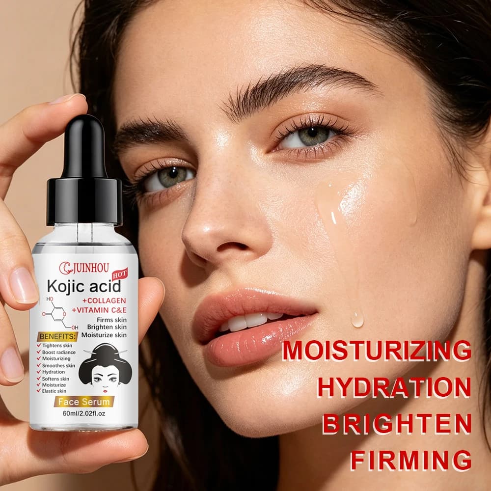 Sérum visage à l'huile de fruit d'argousier naturel JUINHOU et à l'acide kojique, hydratant en profondeur, soin quotidien pour tous types de peau