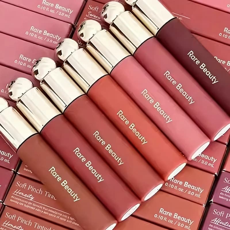 Rare Beauty Huile à lèvres teintée douce 7 couleurs, effet gloss, hydratante, maquillage naturel, cosmétiques Hope Happy Wonder Delight