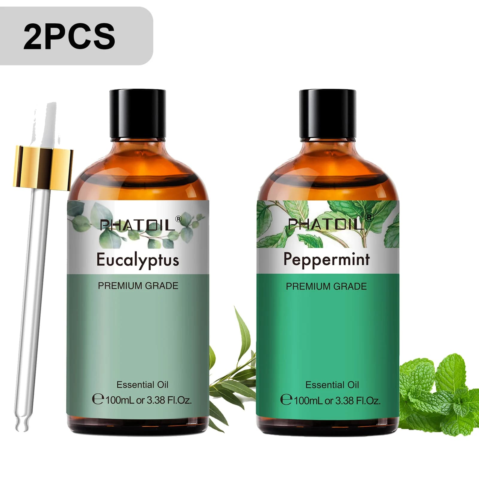 PHATOIL 2 pièces/1 pièces huile essentielle d'aromathérapie de lavande pour diffuseur