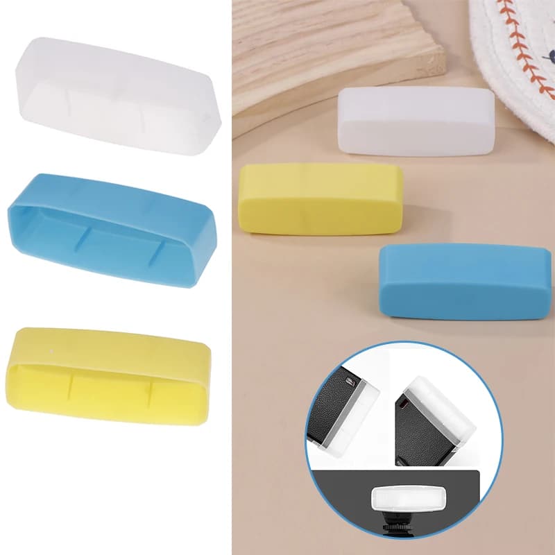 Godox Lux Junior rétro Speedlite pour Flash blanc jaune bleu diffuseur boîte souple