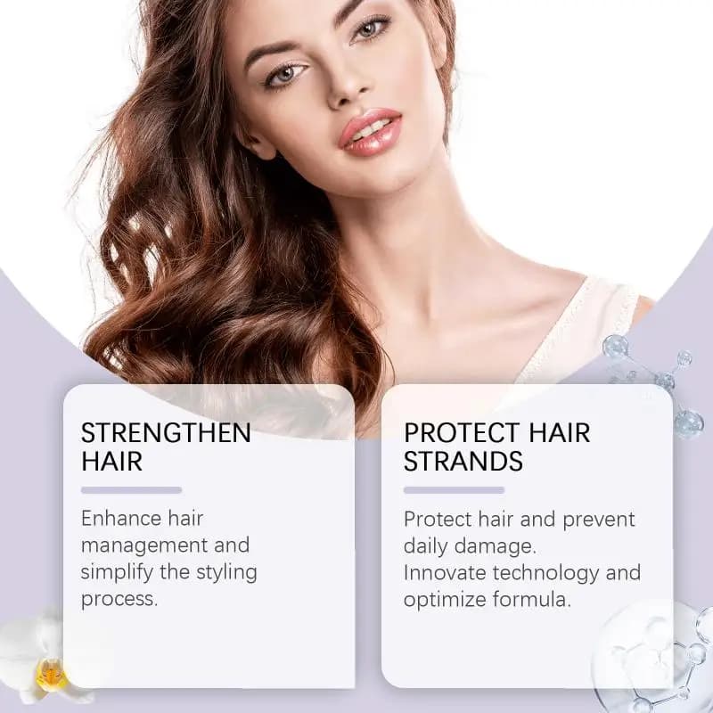 Huile essentielle pour cheveux Hoegoa Orchid, spray nourrissant en douceur pour cheveux secs et adoucissant la qualité des cheveux, soin essentiel.
