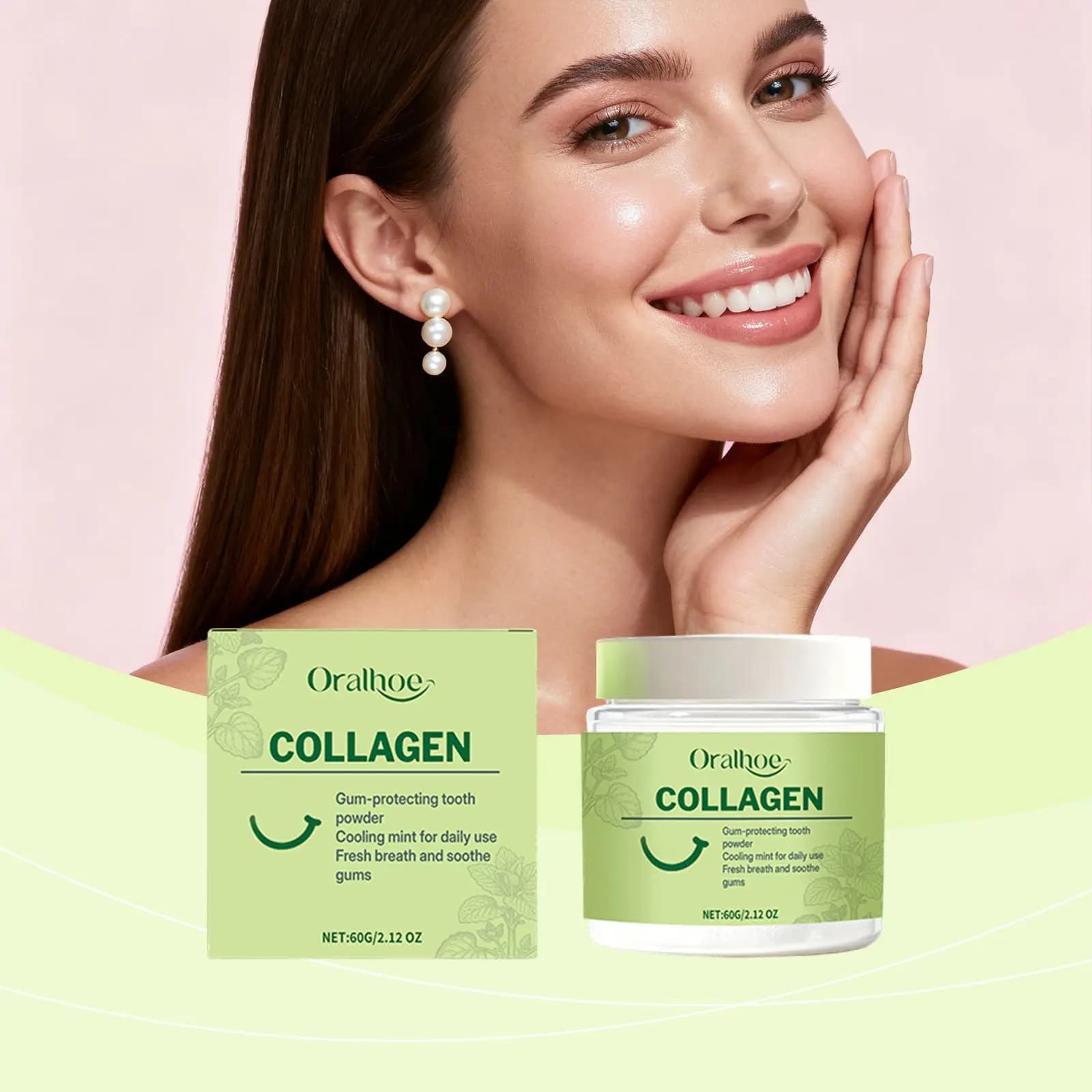 Poudre dentaire Nettoyage doux Éclaircit les dents jaunes Protège les gencives Assure une haleine fraîche Blanchiment des dents Soin buccal nourrissant