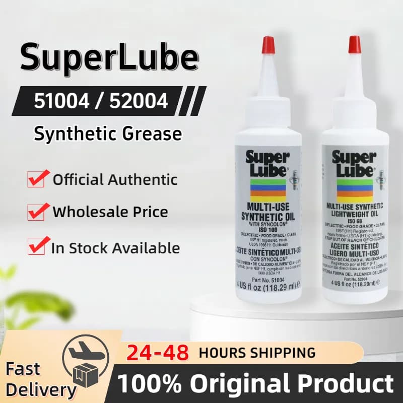 Huile synthétique originale Super Lube 52004 51004 de qualité alimentaire NSF H1 pour imprimantes 3D, roulements, chaînes, engrenages, machines