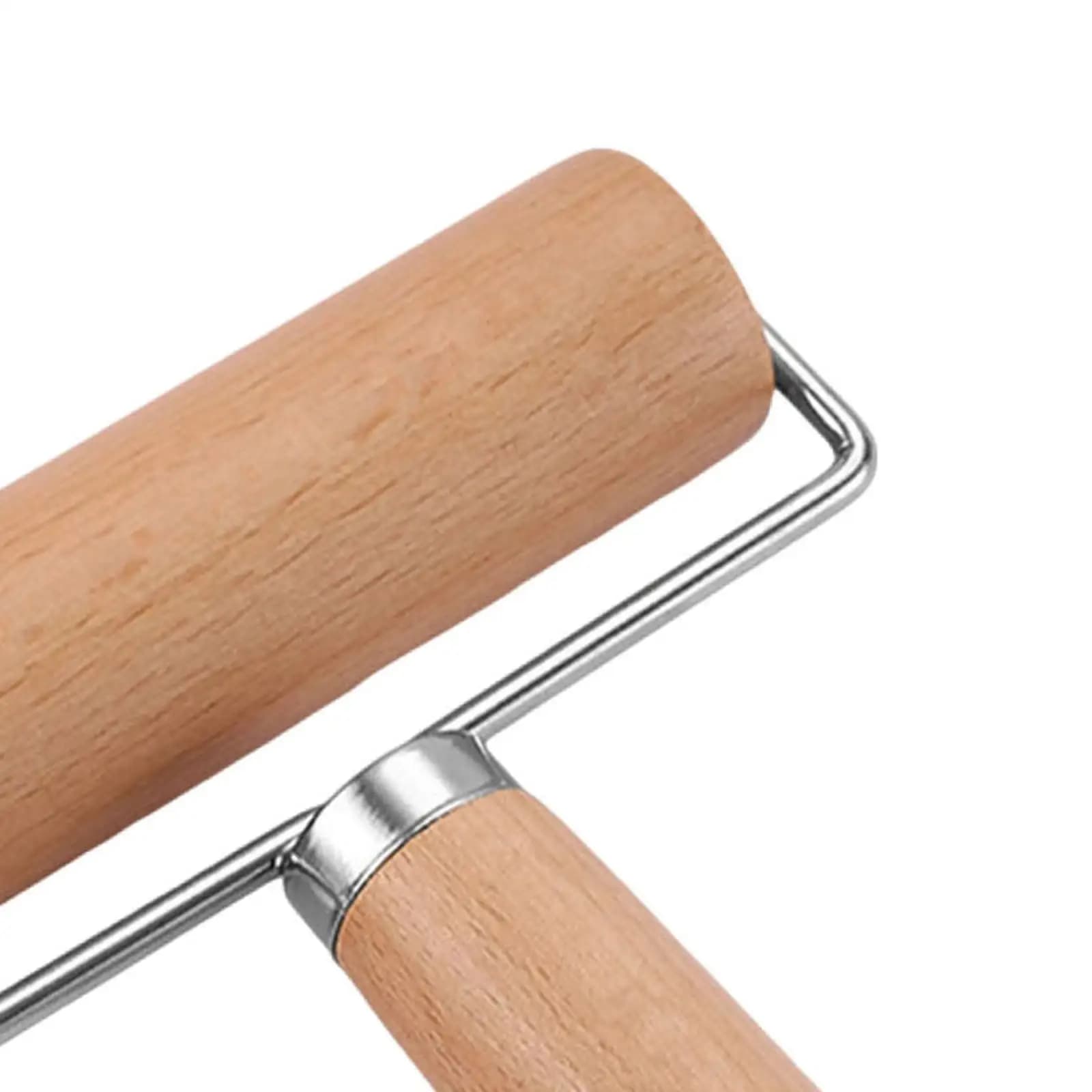 Rouleau à Pâte Antiadhésif en Bois avec Poignée, Fournitures pour Pâte, Bâton pour Farine, Tarte, Biscuit