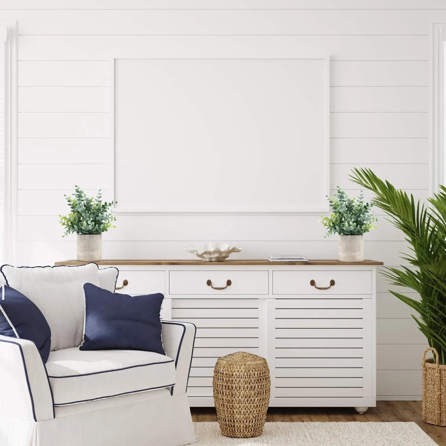 Paquet de 2 petites fausses plantes d'eucalyptus